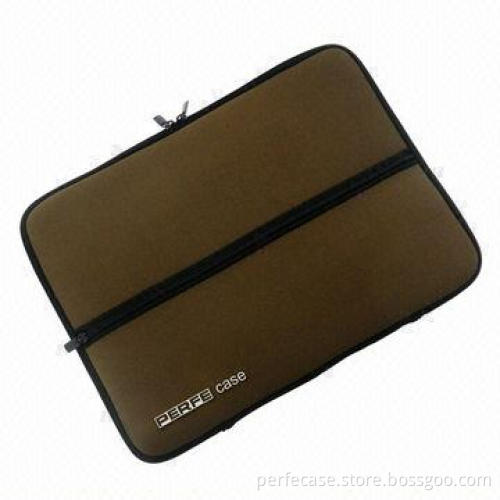 Neoprene Laptop Sleeve, 15.6-inch, 3mm, Front Zipper Pocket for Extra Accessories